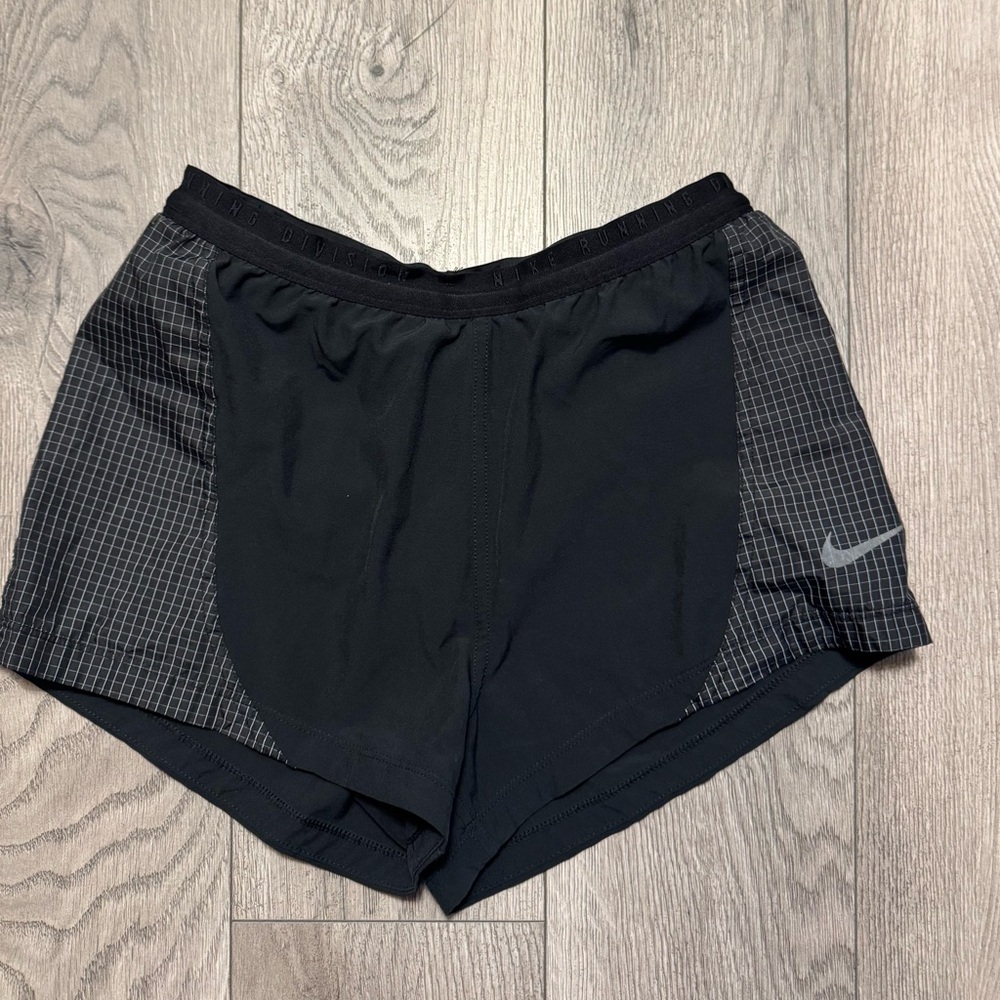 Nike Running Division Black Reflective Tempo Shorts XS